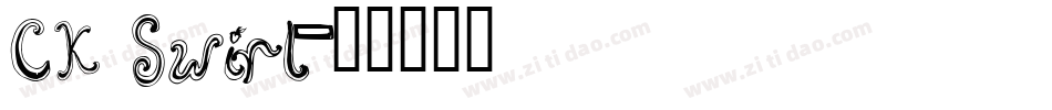 CK Swirl字体转换